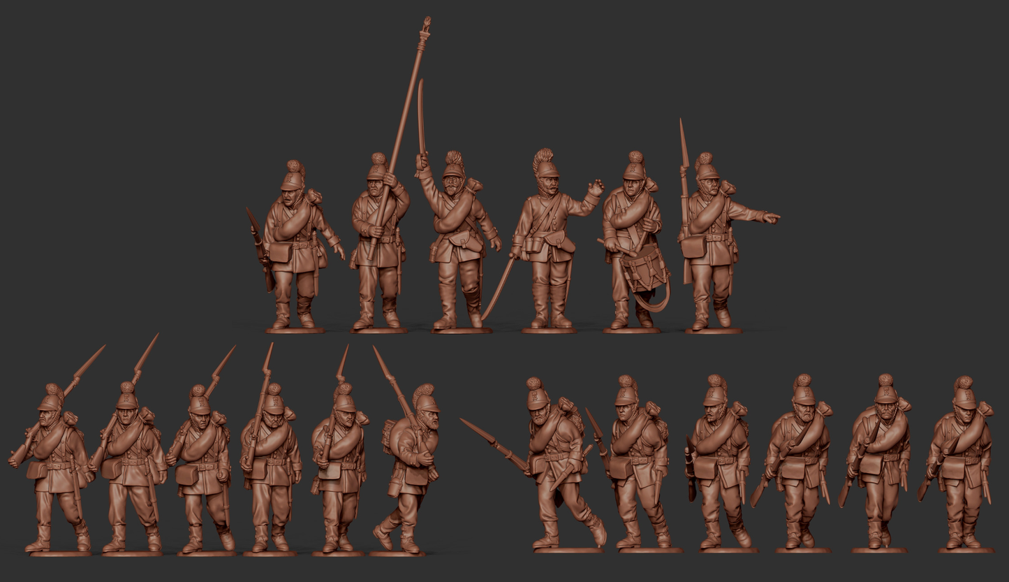 BAV_D2 - Bavarian Line Infantry in M48 Helmets