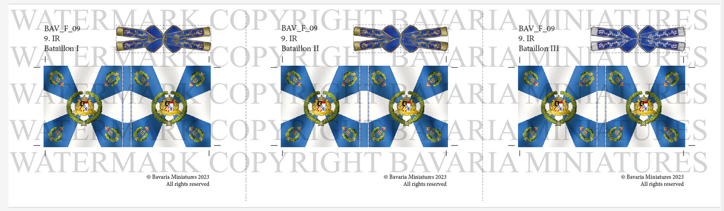 BAV_FL_9 - Flags of the 9th Infantry Regiment (3)