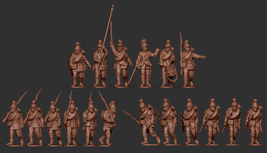 BAV_D2 - Bavarian Line Infantry in M48 Helmets