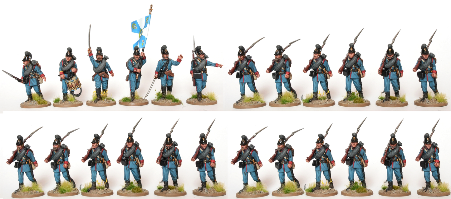 Infantry in M48 helmets, shouldered arms - Unit Deal