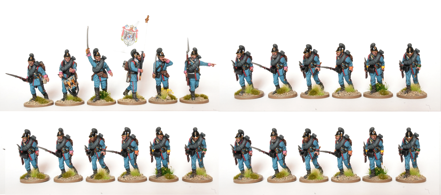 Infantry in M68 helmets, at trail - Unit Deal