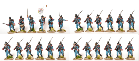 Infantry in M68 helmets, shouldered arms - Unit Deal