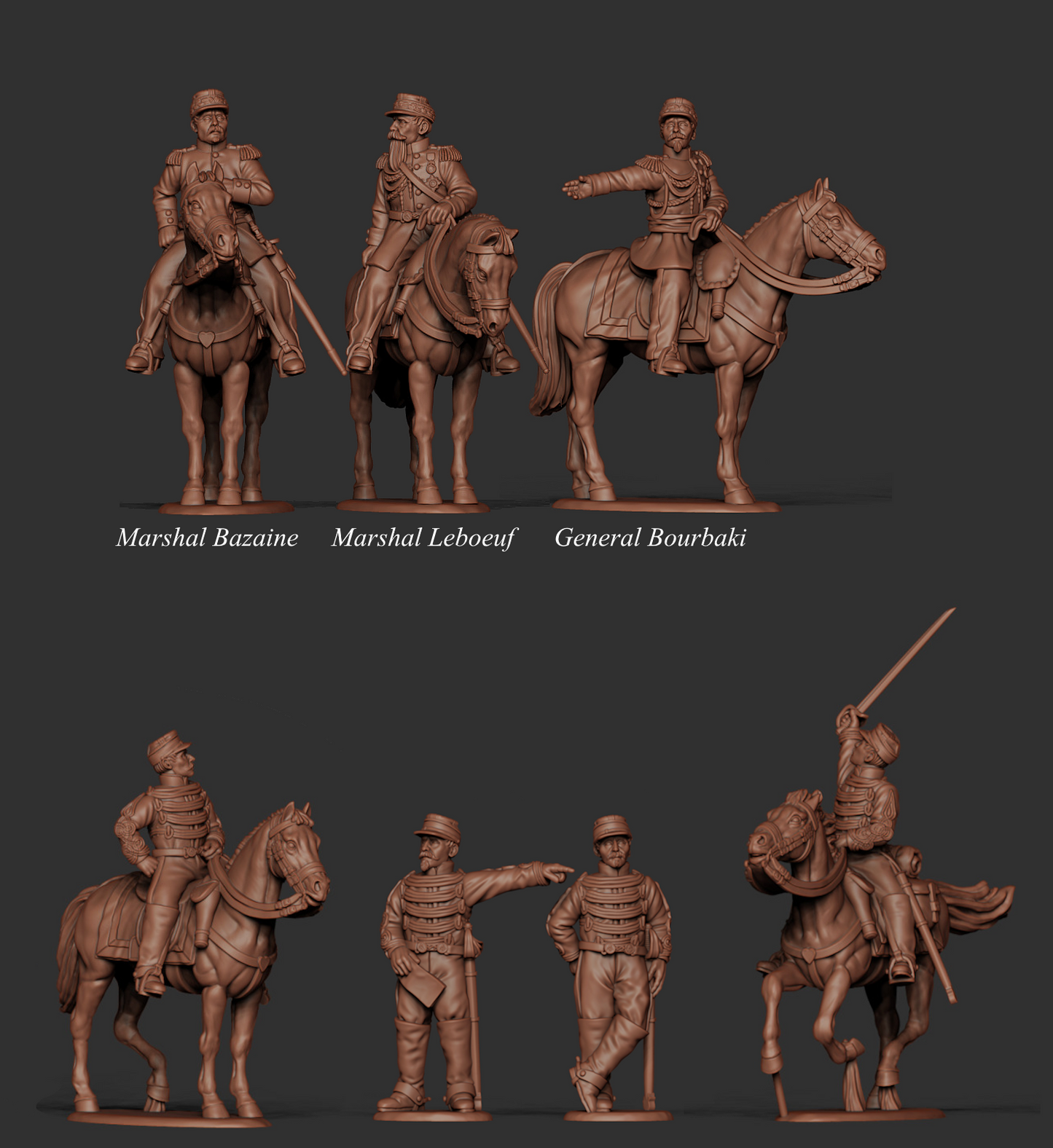 French Imperial Guard Command and ADCs