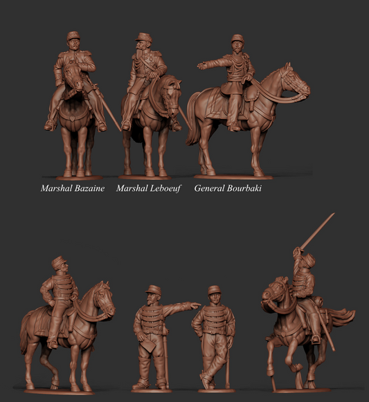 French Imperial Guard Command and ADCs