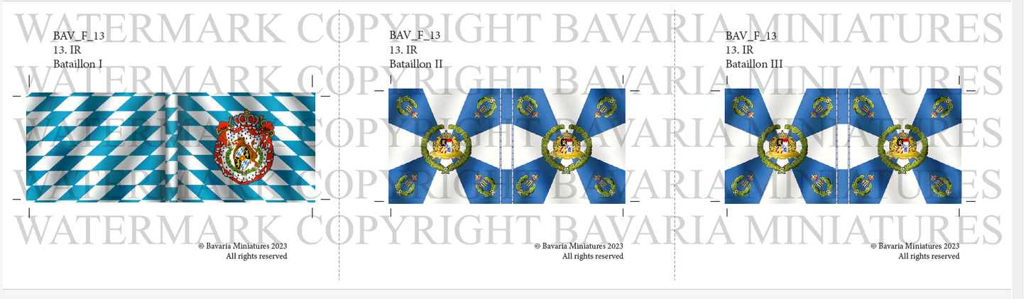 BAV_FL_13 - Flags of the 13th Infantry Regiment (3)