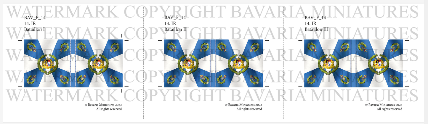 BAV_FL_14 - Flags of the 14th Infantry Regiment (3)