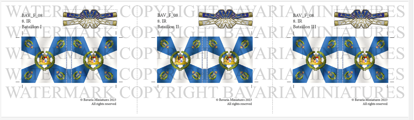 BAV_FL_8 - Flags of the 8th Infantry Regiment (3)