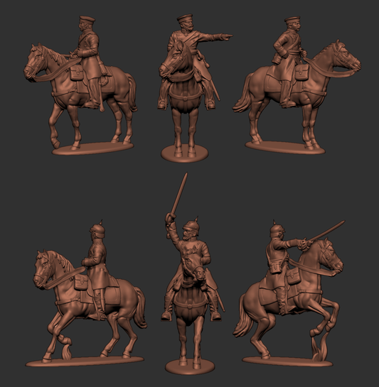 Prussian High Command and Mounted Officers